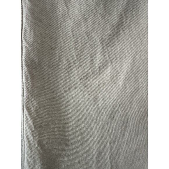 Mango MNG Women's Small Ivory Maxi Denim Jean Front Slit Skirt Cotton Boho - Picture 5 of 12